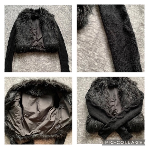 bebe Sweaters - bebe faux fur sweater